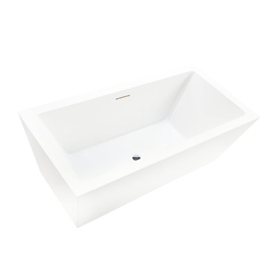 67" x 32" Freestanding Soaking Acrylic Bathtub