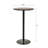 Chaska Round Solid Wood Top Metal Base Dining Table