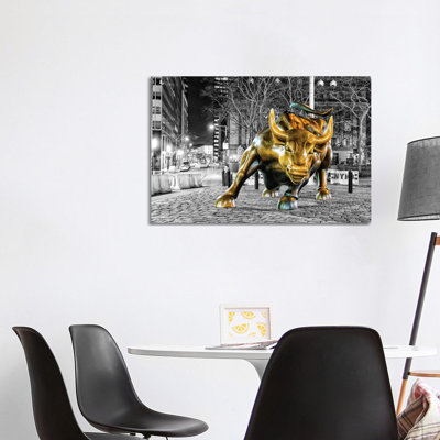 Angry Bull by David Gardiner - Print on Canvas