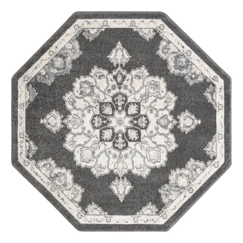 Oriental Indoor Rug, Octagon 5' x 5'