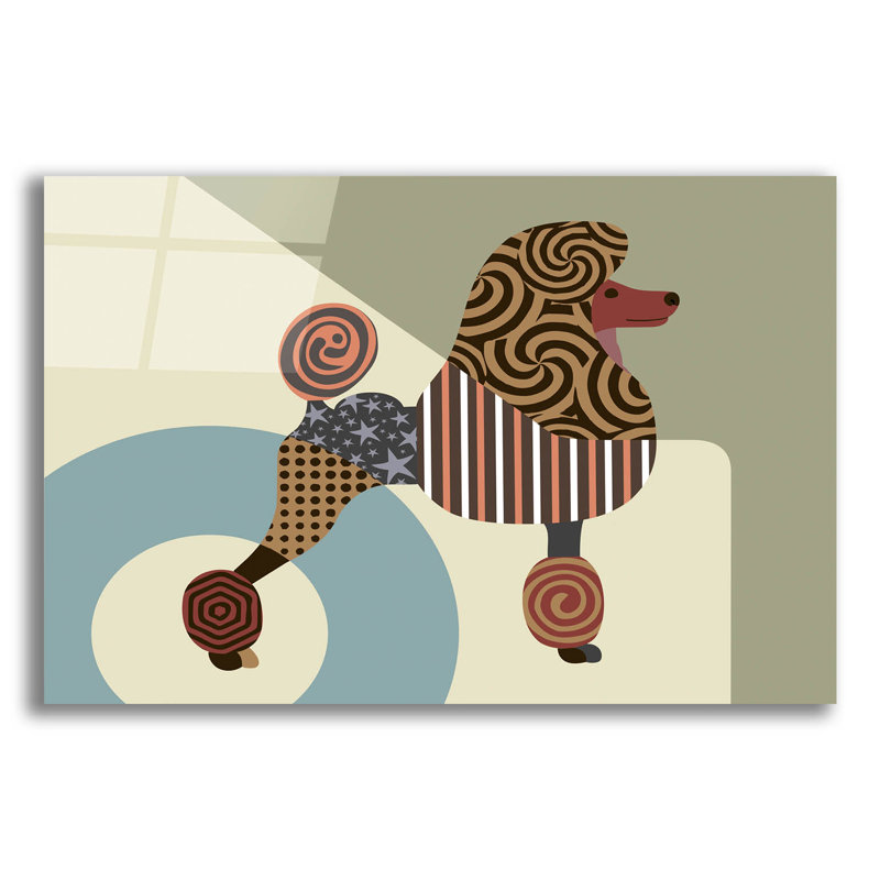 " Poodle Dog " by Lanre Adefioyue, 16" H x 24" W x 0.2" D