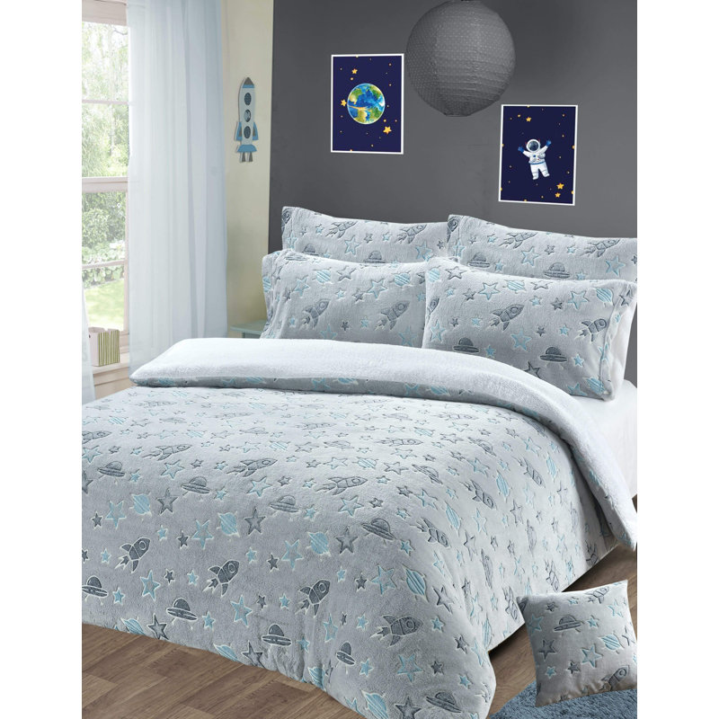 Polyester No Pattern Duvet Cover Set with Pillowcases Included, Double Duvet Cover Set + 2 Pillowcases