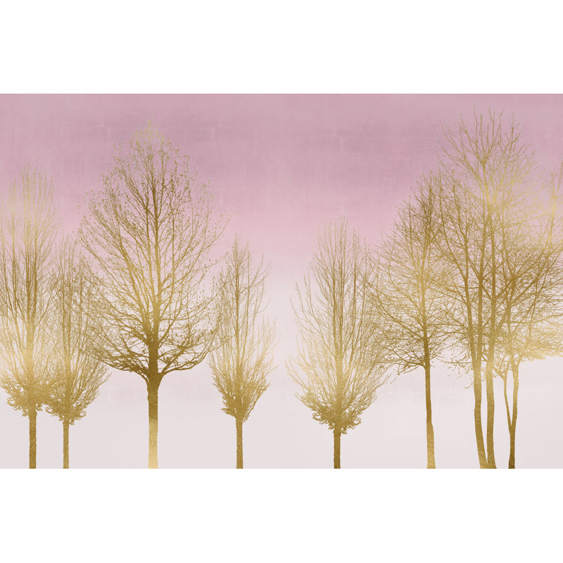 Treeline by Kate Bennett - Wrapped Canvas Painting,  30cm H x 46cm W 
