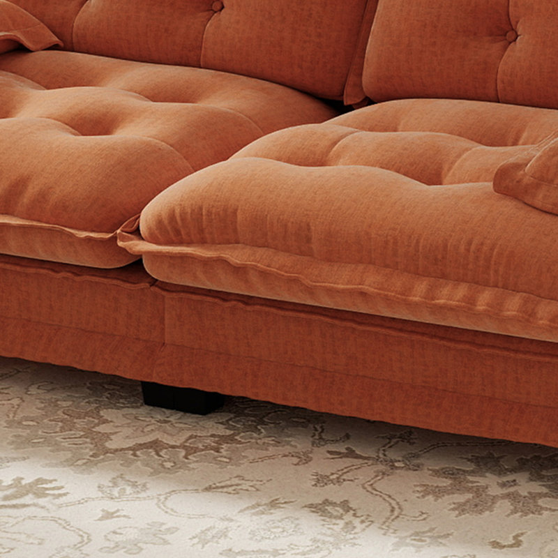77 "canapé-lit en chenille moderne et confortable pour le salon, Orange