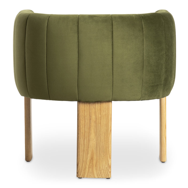 Sofi Barrel Chair, Truly Olive Velvet