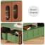 Meuble télé moderne en bois manufacturé vert-1542309249