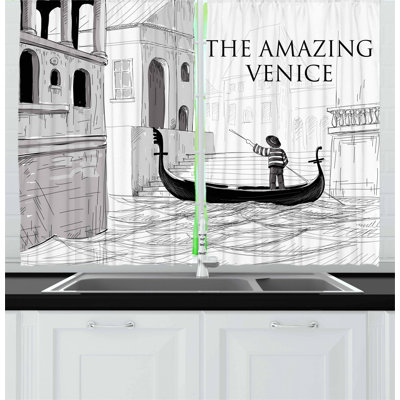 Pointed Kitchen Curtain