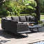 Wilsen Outdoor Fabric Cove Corner Sofa Group-443619575-443619571