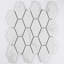Carreau de mosaïque allongé en porcelaine hexagonale 2,36 po x 3,74 po Perfection-118771494