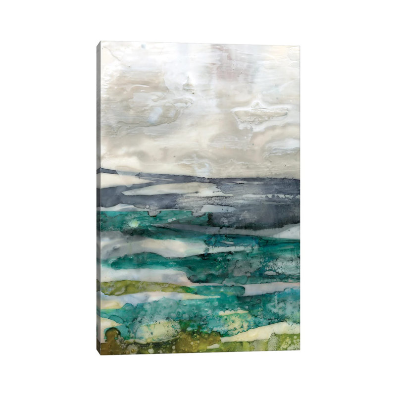 Crackled Marshland I 1 Piece Wrapped Canvas Painting, 45.72cm H x 30.48cm W x 1.91cm D