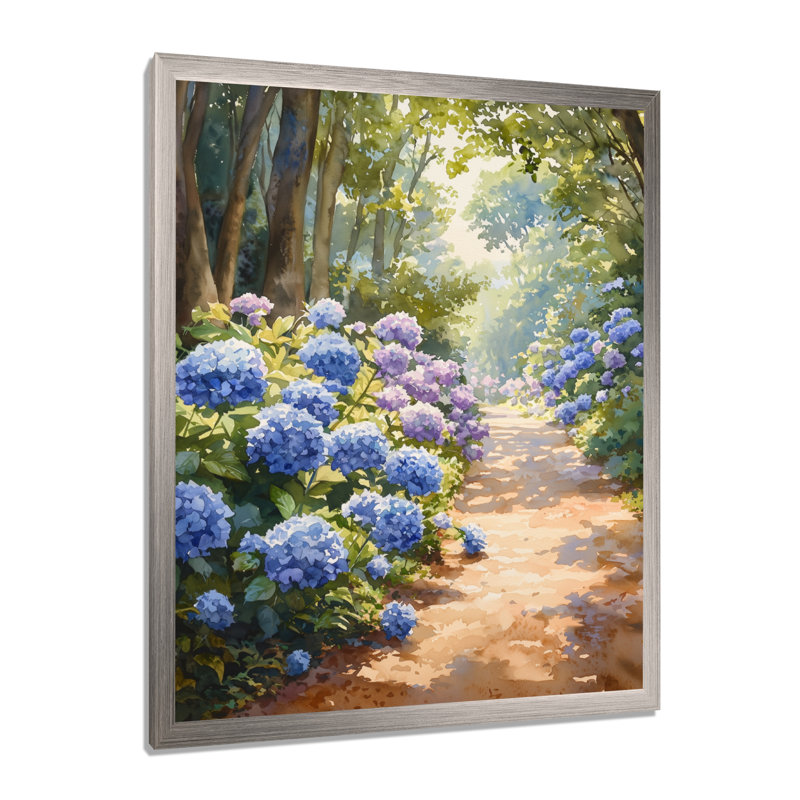 Bergues - salon d'art mural floral, H 40 po x l 30 po, Reproduction encadrée d'une seule photo, Argent argent