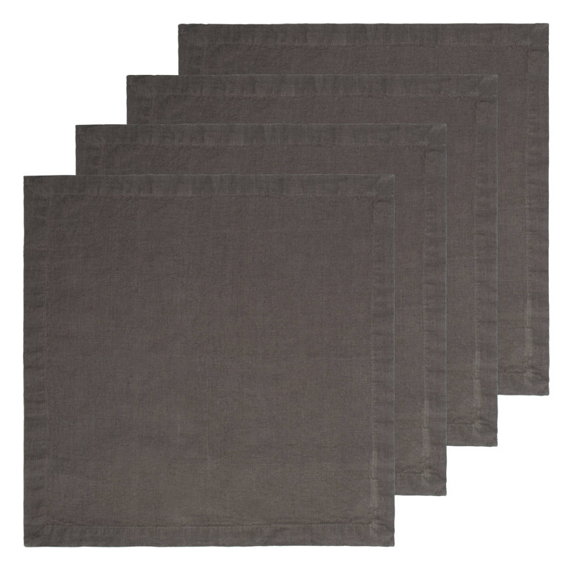 Dalissa Linen Square Napkin, Slate