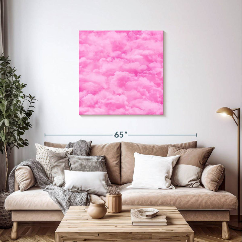 Arney Pink Sky Clouds, 36" H x 36" W