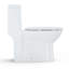 Toilette une pièce, double chasse allongée 0,8 / 1,28 GPP, chasse supérieure puissante