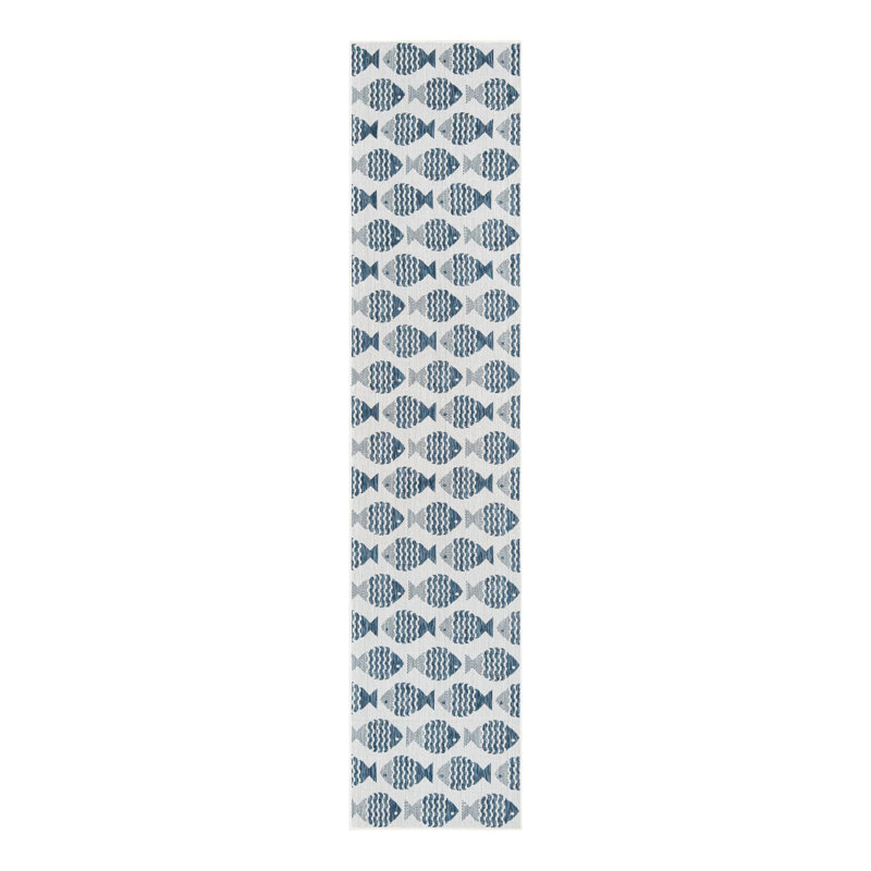 Tapis intérieur / extérieur d'extérieur Coastal, Tapis de couloir 2 pi 7 po x 12 pi
