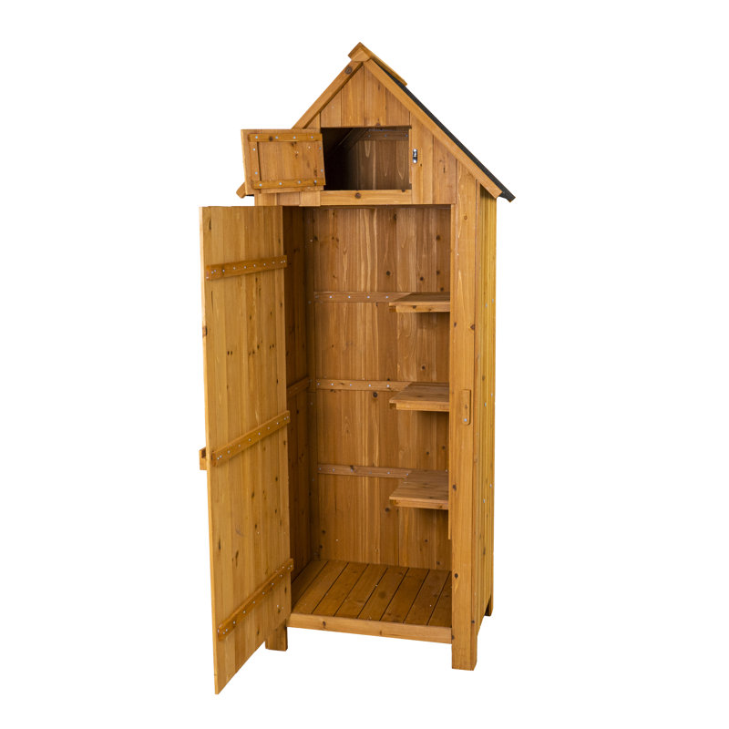 Solid Wood Shiplap Apex Tool Shed, Natural