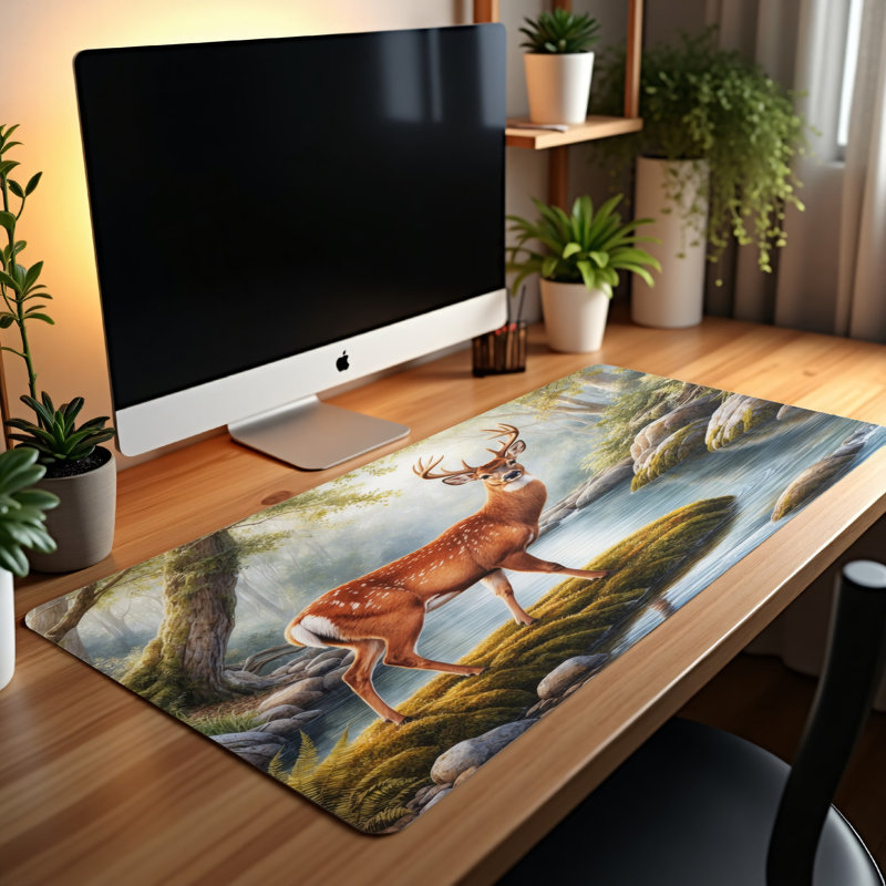 Polyester Desk Pad, 31.5x15.5