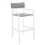Ensemble de 2 tabourets de bar d'extérieur en aluminium Raleigh-404094798