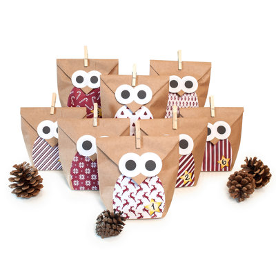 Adventskalender Christmas Owl Red