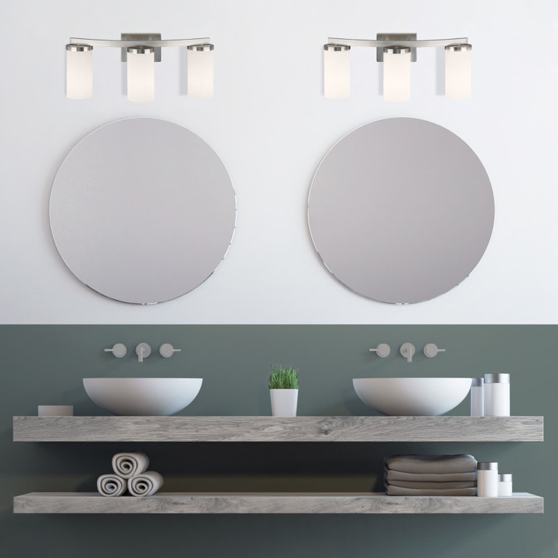 Desta Vanity Bar in Satin Nickel, 3-Light, Satin Nickel