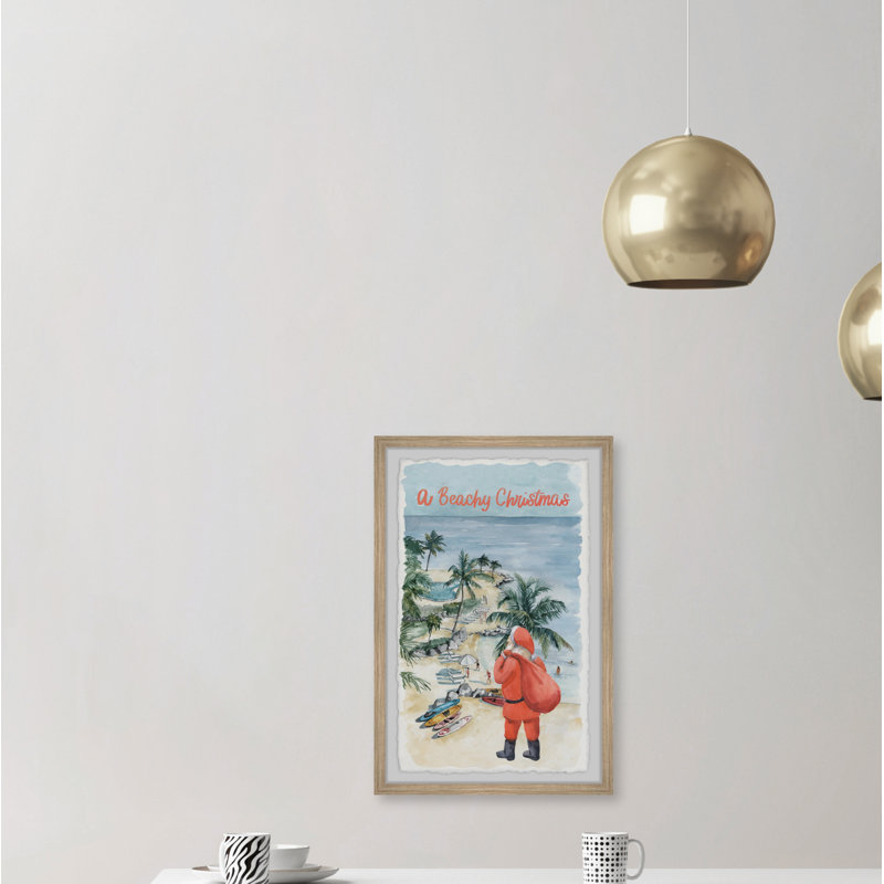 Meet Santa - Single Picture Frame Painting, 61cm H x 41cm W x 3.81cm D