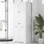 Armoire de rangement autoportante avec portes et tiroirs, panier à linge inclinable, tablette réglable, plusieurs espaces de rangement