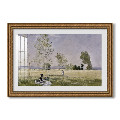 Summer (L'ete), 1874-Claude Monet-Custom Framed Canvas