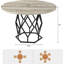 Dining Table with Iron Base