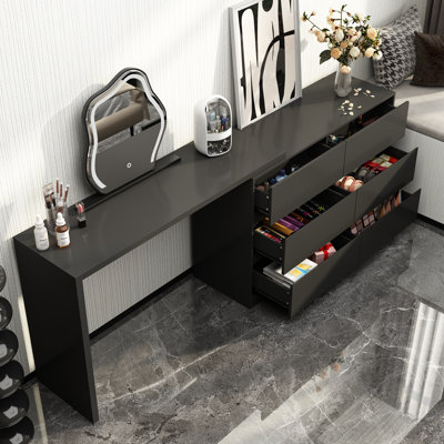Commode double 6 tiroirs l 51,2 po Ameyaa
