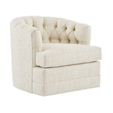 Barclay Butera Upholstery Swivel Tufted Barrel Chair