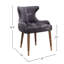 Fauteuil à oreilles en polyester de 24 po de largeur Bilski-76601590