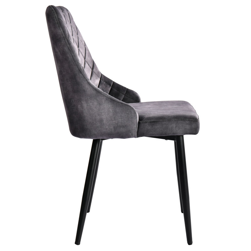 Olmo Upholstered Dining Chair, Black