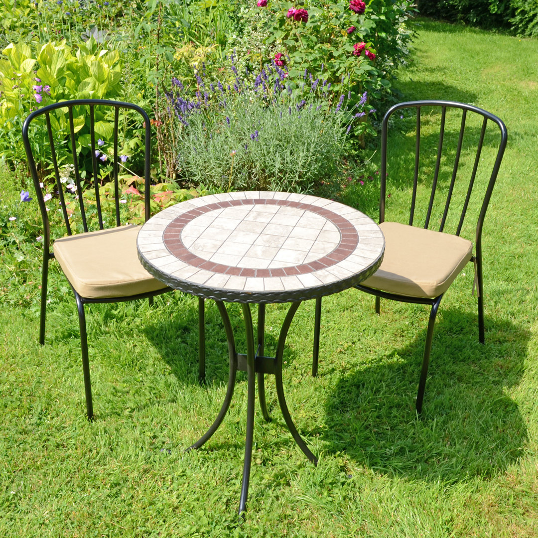 Henley 2 Seater Bistro Set with Cushions