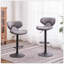 Ensemble de 2 tabourets pivotants réglables Masaccio avec base chromée Airlift