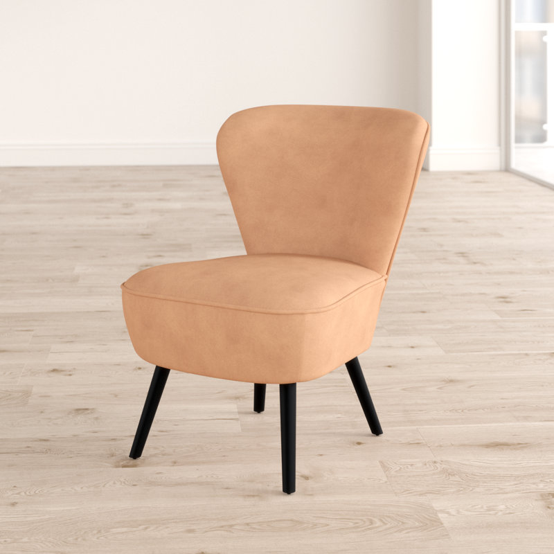 Annabel Upholstered Slipper Chair, Natural
