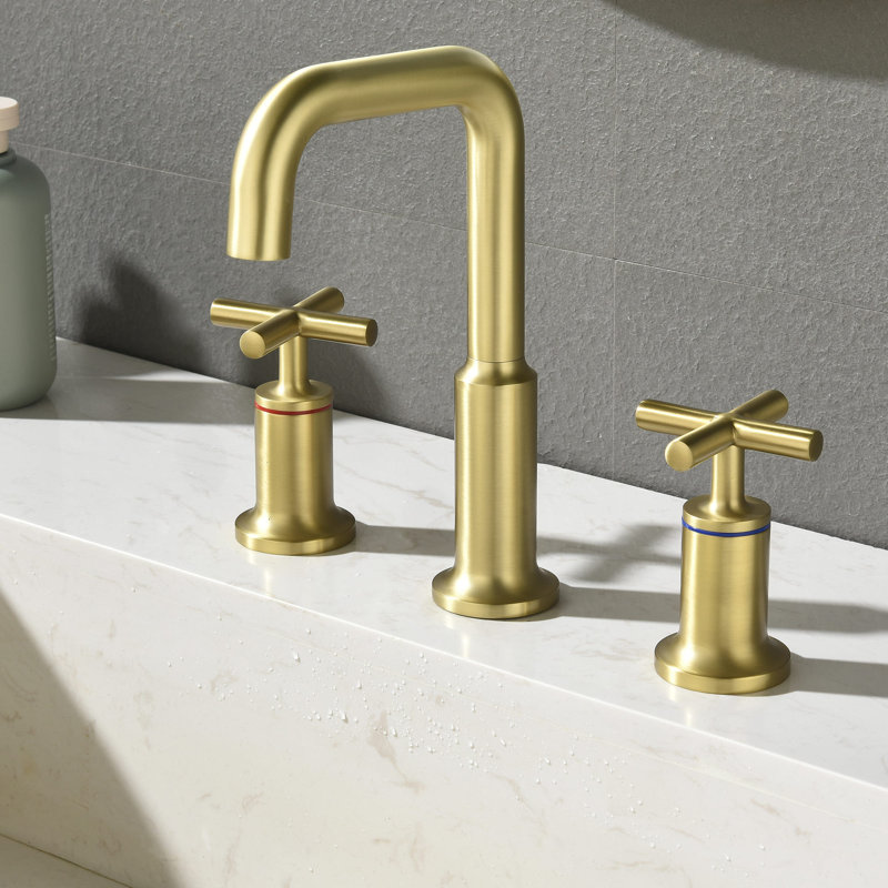 2-handle Bathroom Faucet, Brushed Gold