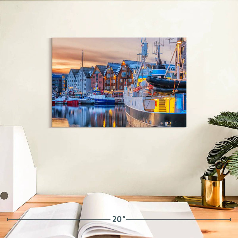 Mehar Boats At Tromso Port, 8" H x 12" W