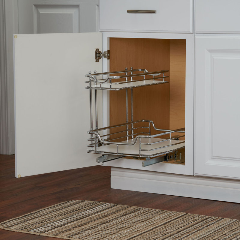 Rangement sous l'évier, H 15,5 po x l 12,25 po x P 21 po, Chrome - doublé