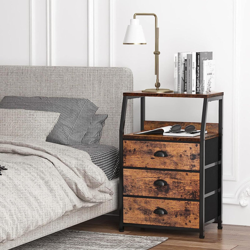 Travia 16.1'' Wide Storage Cabinet, Brown