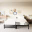 Black Twin Metal Pull - Out Bunk Bed, Space Saving, Guardrail, Built In , Easy Assembly And Maintenance For Bedroom Styling