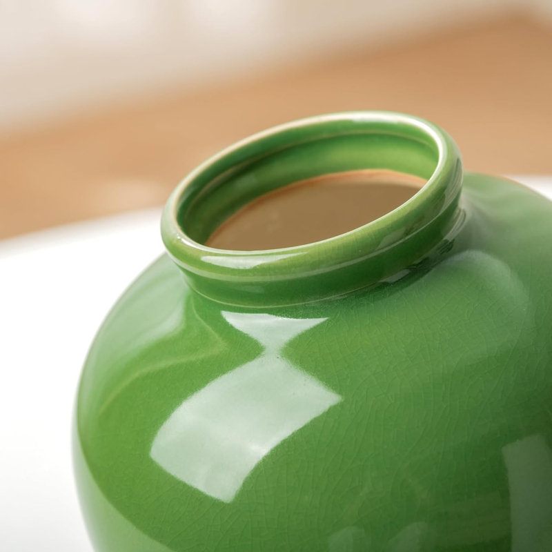 Green Ceramic Vase