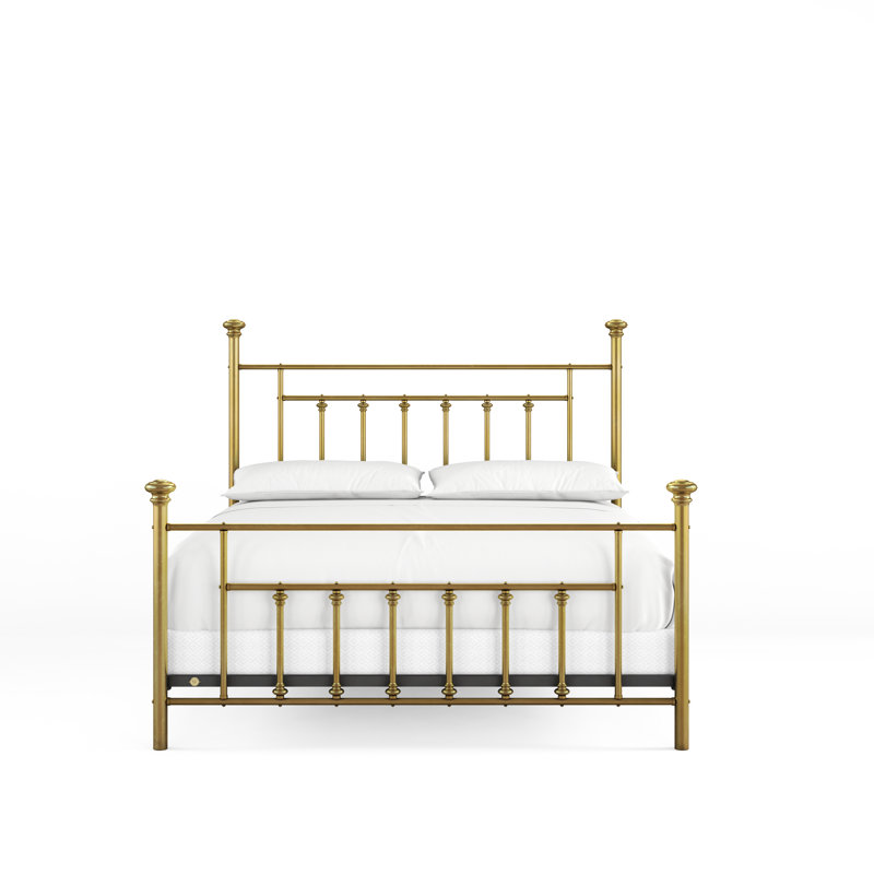 101 Generations Bed | Complete Standard, King, Natural Brass
