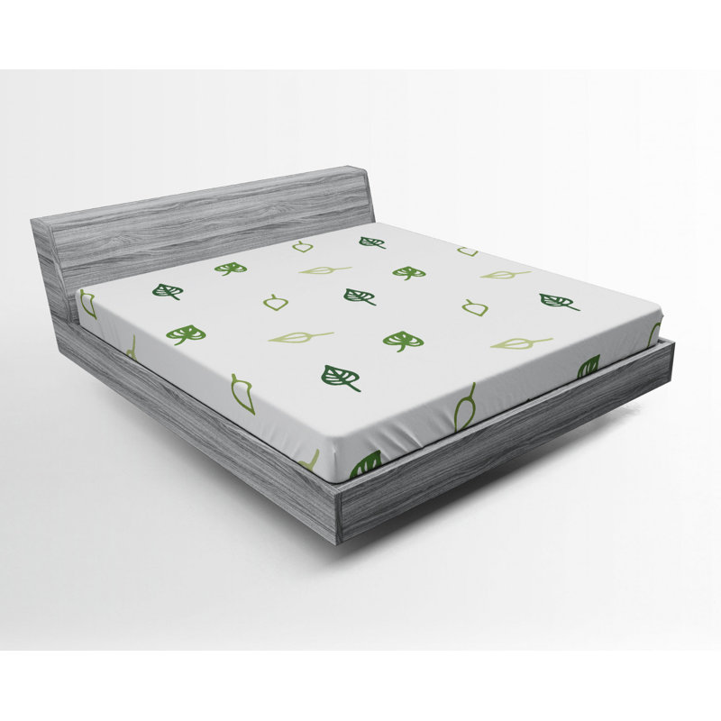 Microfiber Floral Fitted Sheet, Queen Fitted Sheet