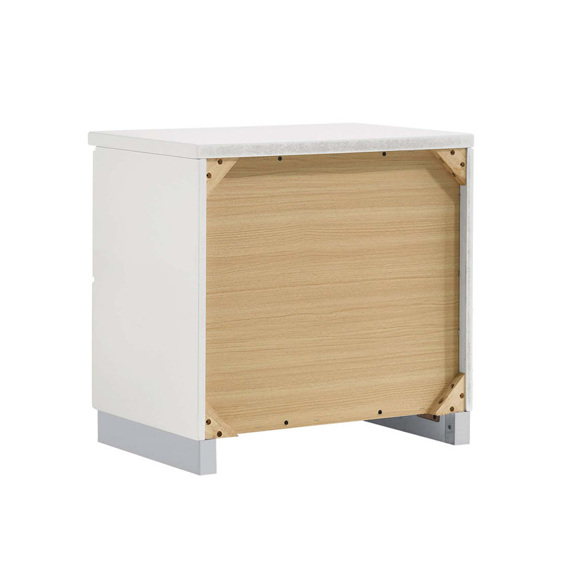 Table de chevet 2 tiroirs
