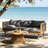 Hurst Outdoor 2-Piece Acacia Wood Conversation Set With Cushions-124925679