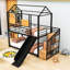 Lit pour enfant avec glissade et escalier de rangement Galatia-253607854