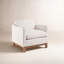 Fauteuil rembourré en duvet d'oie 34,5 po Cami-1498081156