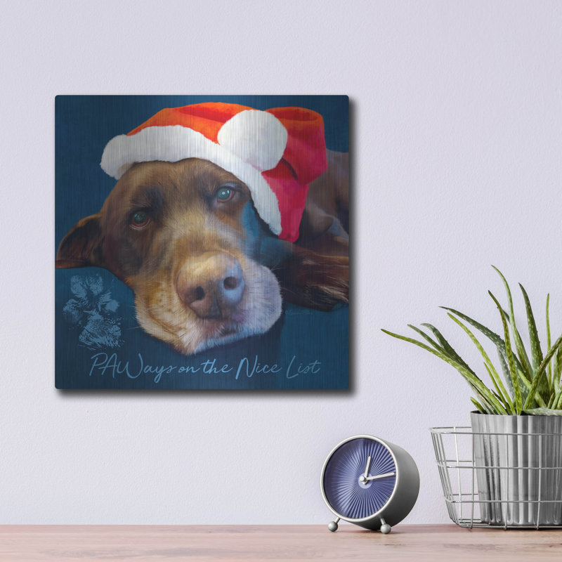 «The Paways On The Nice List 2» par Art and a Little Magic, art mural The Holiday Aisle®, H 12 po x l 12 po