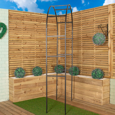 Charleah 110 cm W x 40 cm D Arbour in Black