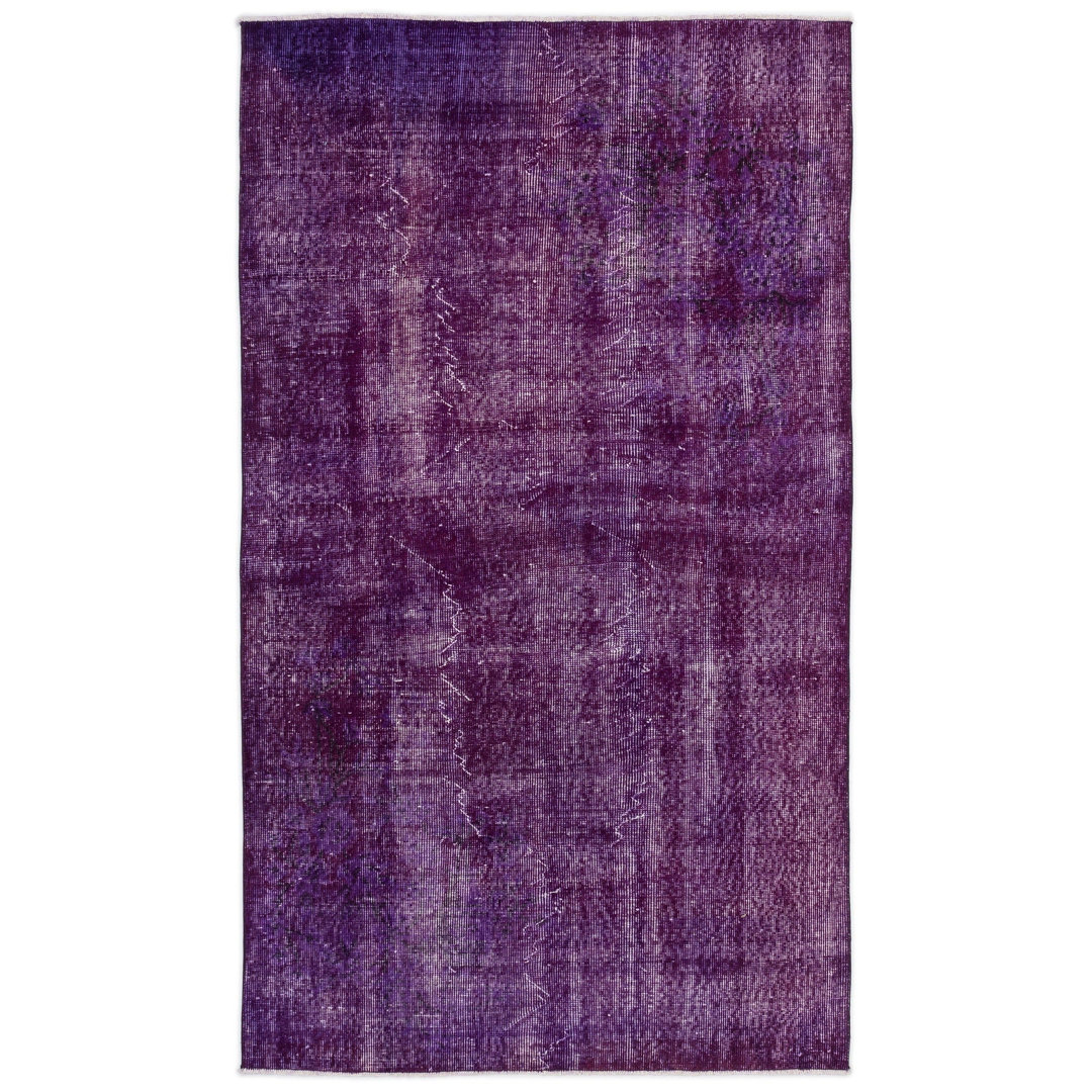 Atina Purple Vintage Wool Handmade Area Rug